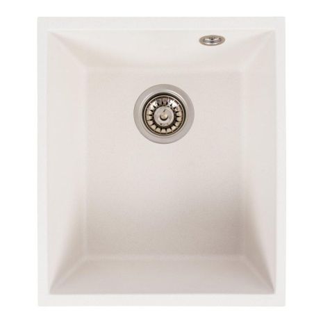 Гранітна кухонна мийка VALESO ROXY 3744 матова Білосніжна