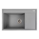Гранитная кухонная мойка VALESO 7950 AZURIT матового серого металлика