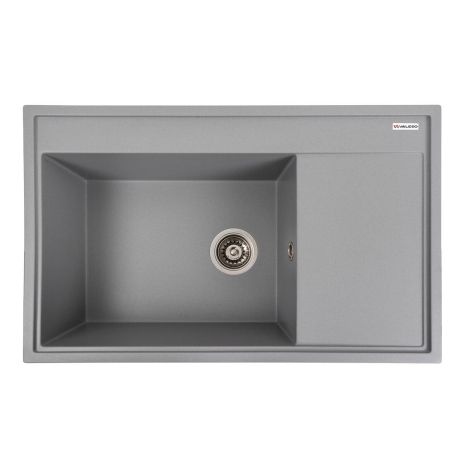 Гранитная кухонная мойка VALESO 7950 AZURIT матового серого металлика