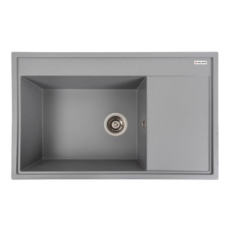 Гранитная кухонная мойка VALESO 7950 AZURIT матового серого металлика
