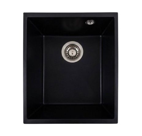 Кухонная гранитная мойка VALESO ROXY 3744 матовая Черная
