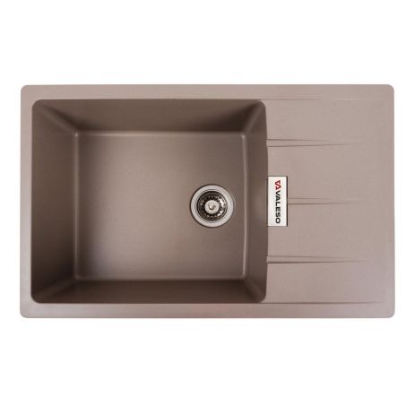 Гранитная кухонная мойка VALESO 7850 ROMA матовая Дюна