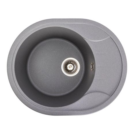 Серая гранитная кухонная мойка VALESO ONYX 5847 матовая Серая гранитная кухонная мойка VALESO ONYX 5847 матовая