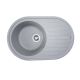 Кухонная гранитная мойка VALESO LIRA 7750 матовая Серый металлик