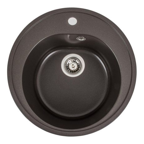 Матовая гранитная мойка для кухни VALESO LUNA 510 Темная Скала Матовая гранитная мойка для кухни VALESO LUNA 510 Темная Скала