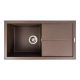 Кухонная гранитная мойка VALESO SOLID 7843, матовая Темная Скала Кухонная гранитная мойка VALESO SOLID 7843, матовая Темная Скала