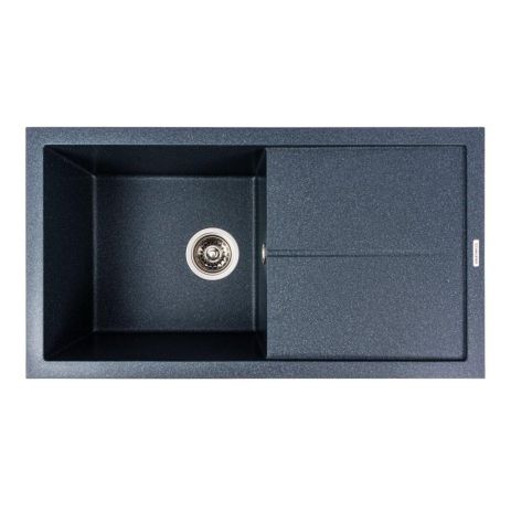 Гранитная кухонная мойка VALESO SOLID 7843 матовая антрацит