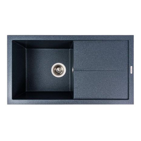 Гранитная кухонная мойка VALESO SOLID 7843 матовая антрацит