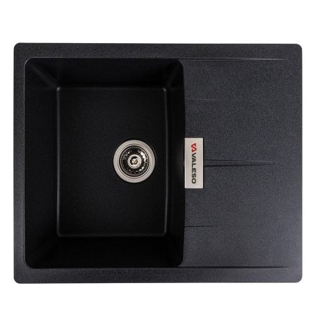 Гранитная кухонная мойка VALESO ZIRKONE 6250 матовый Карбон