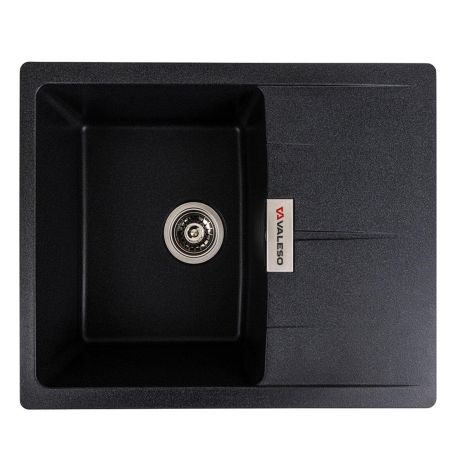 Гранитная кухонная мойка VALESO ZIRKONE 6250 матовый Карбон