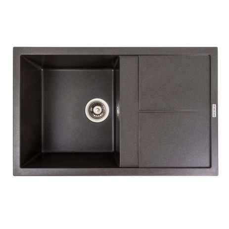 Гранитная кухонная мойка VALESO SELENA 7950, матовая, Морион