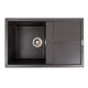Гранитная кухонная мойка VALESO SELENA 7950, матовая, Морион