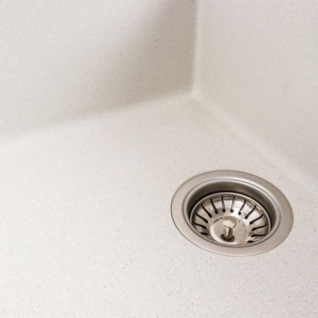 Кухонная гранитная мойка VALESO CASCADA 7050 матовая (Белый в точку)
