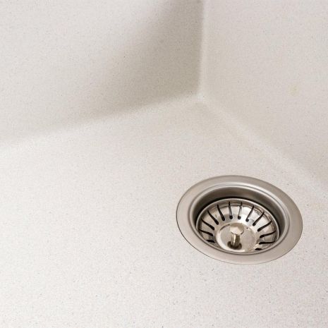 Кухонная гранитная мойка VALESO CASCADA 7050 матовая (Белый в точку)