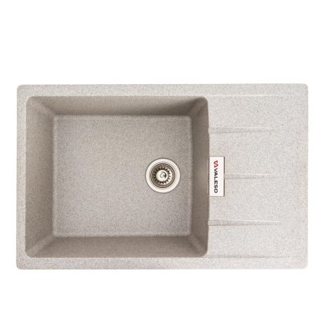 Кухонная гранитная мойка VALESO ROMA 7850 матовая Серая Кухонная гранитная мойка VALESO ROMA 7850 матовая Серая