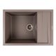 Кухонная гранитная мойка VALESO CASCADA 7050, матовая Дюна