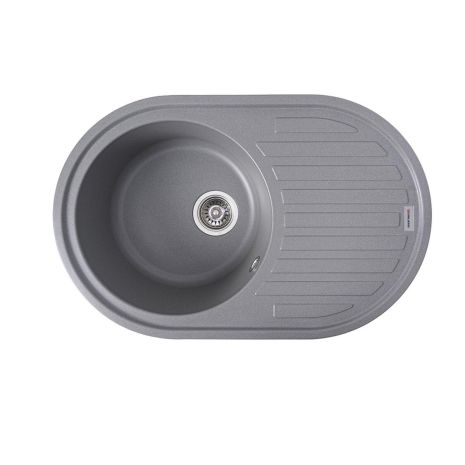 Кухонная гранитная мойка VALESO LIRA 7750 матовая Серый муссон Кухонная гранитная мойка VALESO LIRA 7750 матовая Серый муссон