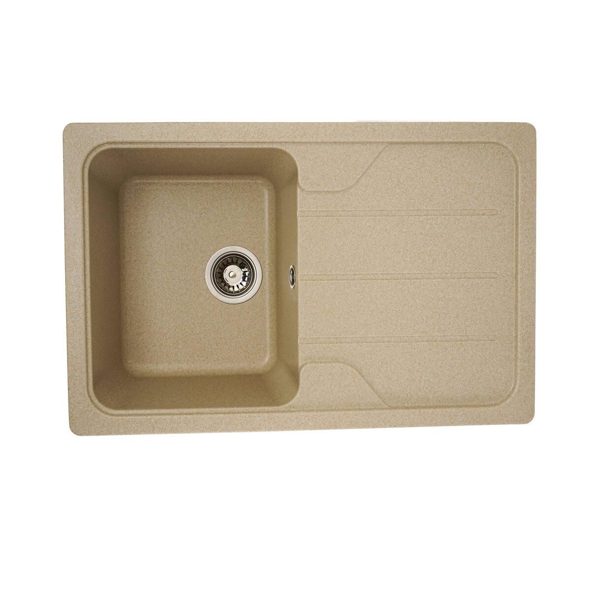 Кухонна гранітна мийка VALESO VERONA 7850 матова Сафарі Кухонна гранітна мийка VALESO VERONA 7850 матова Сафарі