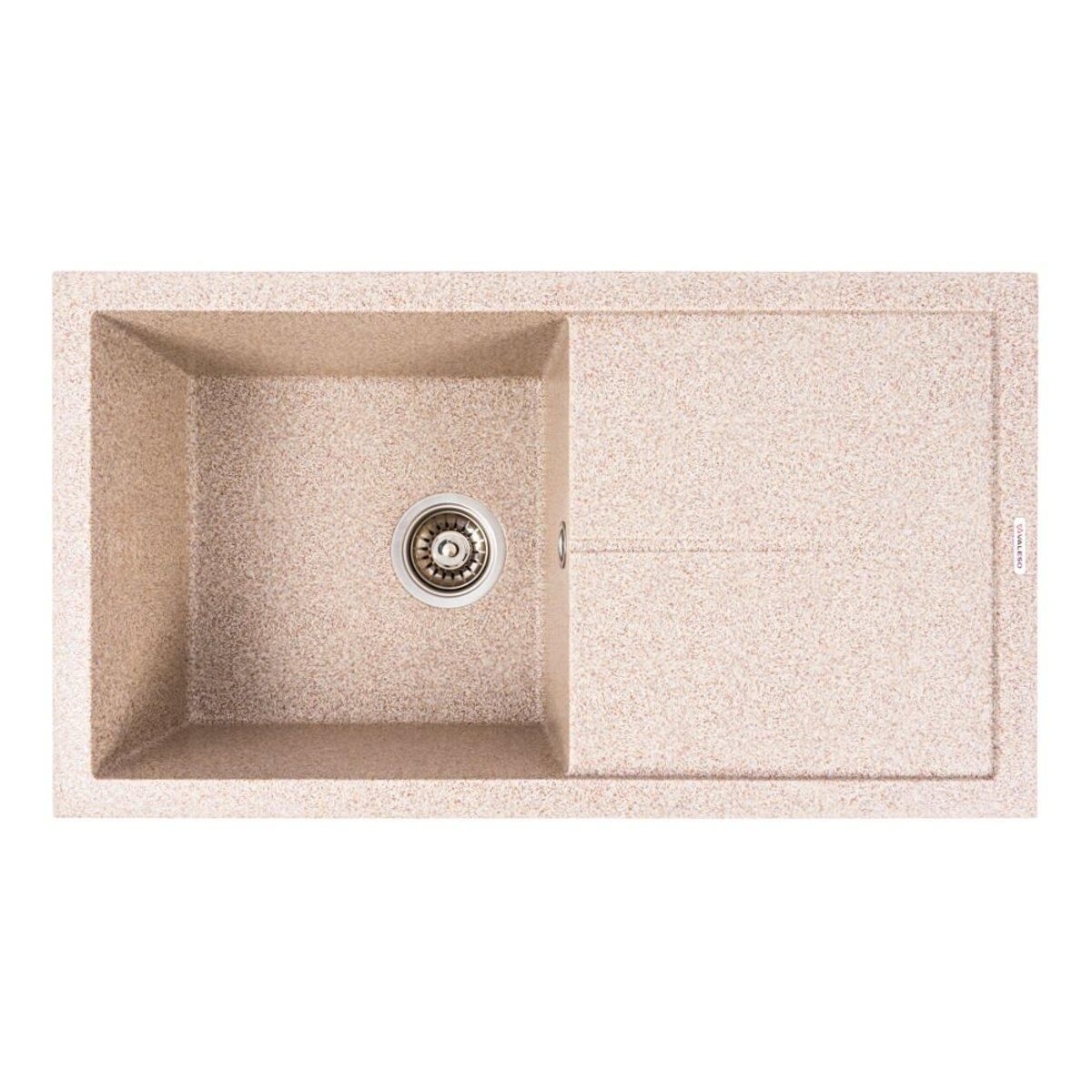 Кухонна гранітна мийка VALESO SOLID 7843 матова Карамель Кухонна гранітна мийка VALESO SOLID 7843 матова Карамель