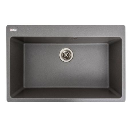 Кухонная гранитная мойка VALESO BOGEMA 7850, Серый муссон