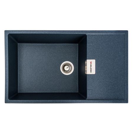 Кухонная гранитная мойка VALESO 8650 DIAMOND матовая (антрацит)