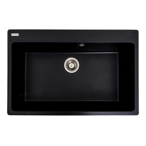 Черная гранитная мойка VALESO BOGEMA 7850 матовая для кухни