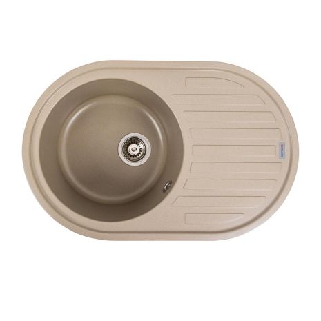 Кухонная гранитная мойка VALESO LIRA 7750 матовая Титан