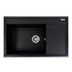 Кухонная гранитная мойка VALESO AZURIT 7950, матовая черная