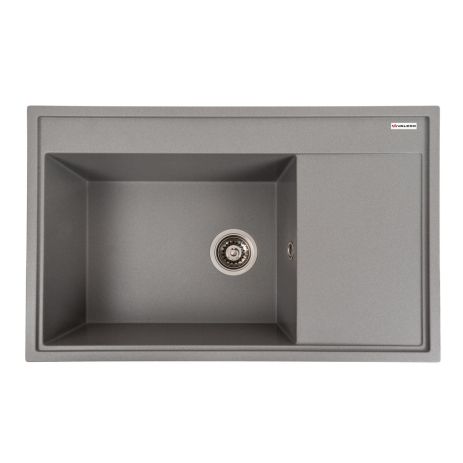 Гранитная мойка для кухни VALESO AZURIT 7950, матовая, Серый Мусон
