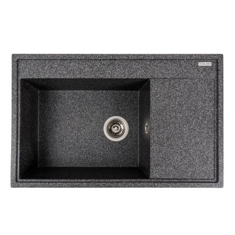Гранитная кухонная мойка VALESO AZURIT 7950 матовая Графит