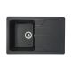 Кухонная гранитная мойка VALESO VERONA 7850 матовая Антрацит