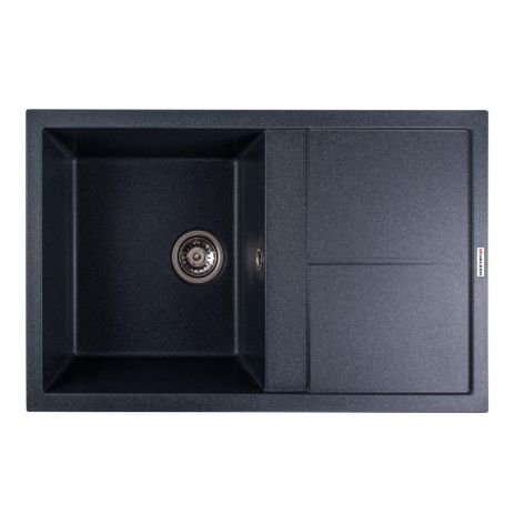 Гранитная кухонная мойка VALESO SELENA 7950 матовая Антрацит