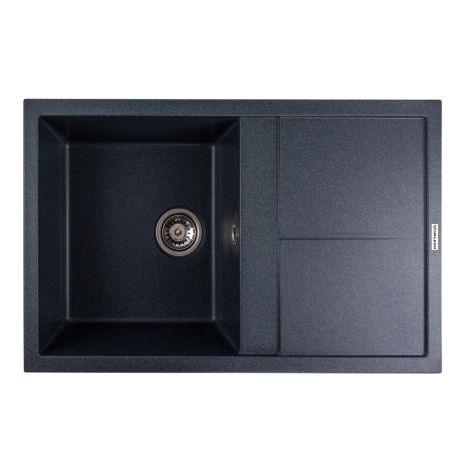 Гранитная кухонная мойка VALESO SELENA 7950 матовая Антрацит