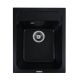 Кухонная гранитная мойка VALESO KORRADO 4050 матовая Черный металлик