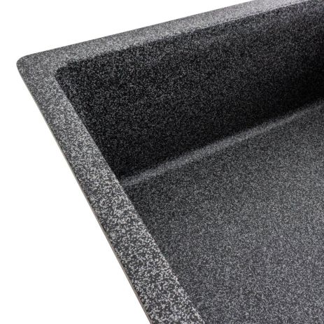 Гранитная кухонная мойка VALESO ROMA 7850 матовая Графит