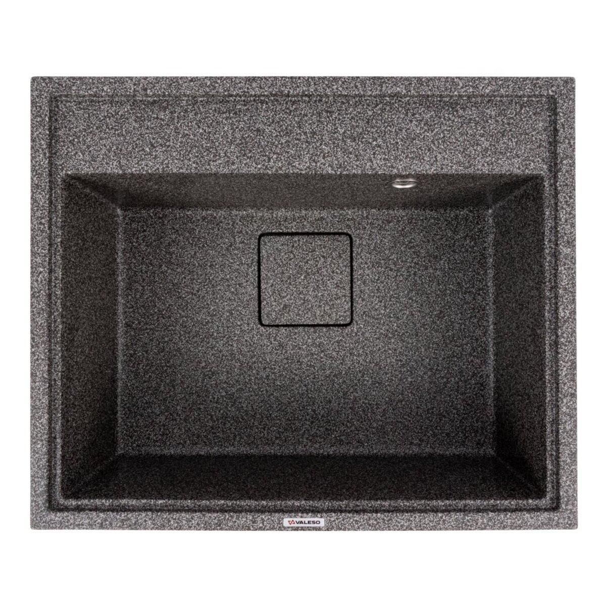 Гранитная кухонная мойка VALESO SHERLIT 6050 матовая Графит Гранитная кухонная мойка VALESO SHERLIT 6050 матовая Графит