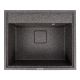 Гранитная кухонная мойка VALESO SHERLIT 6050 матовая Графит Гранитная кухонная мойка VALESO SHERLIT 6050 матовая Графит