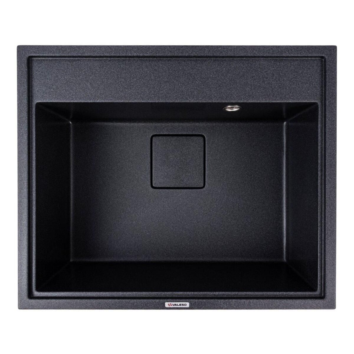 Гранитная кухонная мойка VALESO SHERLIT 6050 (матовая Карбон) Гранитная кухонная мойка VALESO SHERLIT 6050 (матовая Карбон)