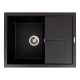 VALESO CRIPTA гранітна мийка 6550 матова Чорний металік