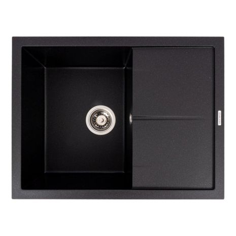 VALESO CRIPTA гранітна мийка 6550 матова Чорний металік