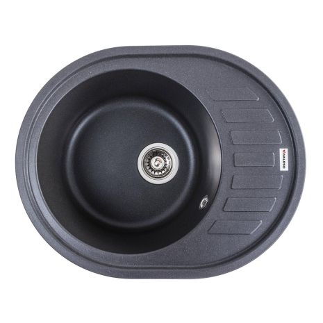 Кухонная гранитная мойка VALESO SOUL 6250 матовая Морион