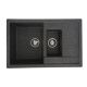Гранитная кухонная мойка VALESO TOSKANA 7850W матовая графитовая