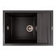 Гранітна кухонна мийка матова 7050 CASCADA VALESO Морион