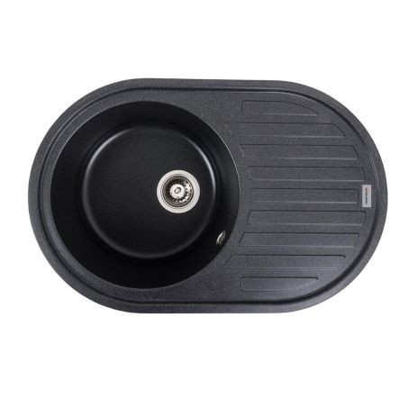 Кухонная гранитная мойка VALESO LIRA 7750 матовая Карбон