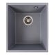 Гранитная кухонная мойка VALESO ROXY 3744, Матовый серый металлик