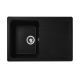 Матовая чёрная гранитная мойка для кухни VALESO VERONA 7850 Матовая чёрная гранитная мойка для кухни VALESO VERONA 7850