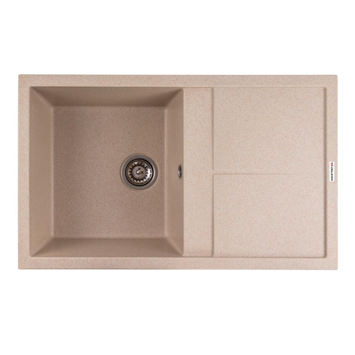 Матова гранітна мийка для кухні VALESO SELENA 7950 Сафарі Матова гранітна мийка для кухні VALESO SELENA 7950 Сафарі