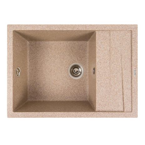 Кухонная гранитная мойка VALESO CASCADA 7050 матовая Карамель
