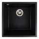 Гранитная кухонная мойка VALESO 4040 RUBA матовая, карбон