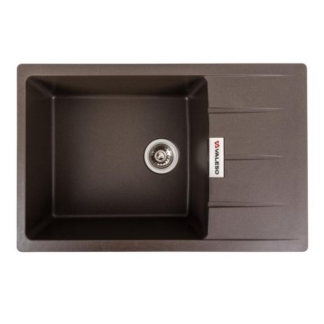 Кухонная гранитная мойка VALESO 7850 ROMA матовая, Темная скала Кухонная гранитная мойка VALESO 7850 ROMA матовая, Темная скала